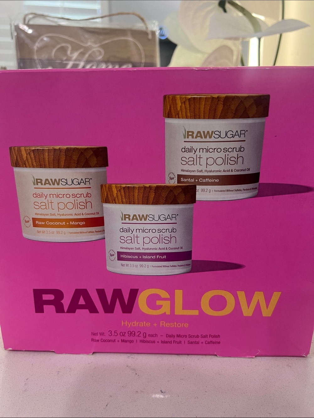 Sugar RawGlow Daily Micro Scrub Salt Polish - new and sealed in box